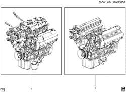 6-CYLINDER ENGINE Cadillac STS 2006-2009 DX29 ENGINE ASM & PARTIAL ENGINE (LC3/4.4D)