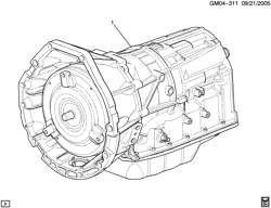 FREIOS Cadillac STS 2006-2009 DX29 AUTOMATIC TRANSMISSION ASSEMBLY (6L80 MYC)