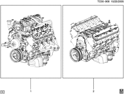 6-CYLINDER ENGINE Lt Truck GMC Sierra 1500 Hybrid - 43 Bodystyle (4WD) 2009-2013 CK1 ENGINE ASM & PARTIAL ENGINE (L9H/6.2-2)