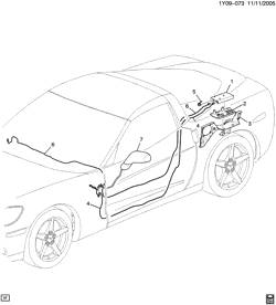 КРЕПЛЕНИЕ КУЗОВА-КОНДИЦИОНЕР-АУДИОСИСТЕМА Chevrolet Corvette 2006-2013 Y07-87 ANTENNA/DIGITAL AUDIO (U2K)