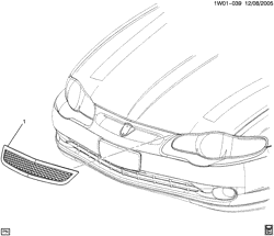 СИСТЕМА ОХЛАЖДЕНИЯ-РЕШЕТКА-МАСЛЯНАЯ СИСТЕМА Chevrolet Monte Carlo 2005-2005 W27 GRILLE/RADIATOR (TONY STEWART EDITION TSS)