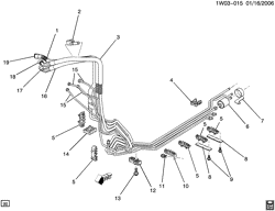 FUEL SYSTEM-EXHAUST-EMISSION SYSTEM Chevrolet Monte Carlo 2003-2005 W19-27 FUEL SUPPLY SYSTEM-FUEL LINES (LA1/3.4E)