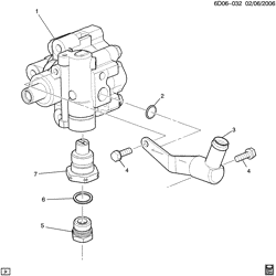 FRONT SUSPENSION-STEERING Cadillac CTS 2004-2005 DN69 STEERING PUMP ASM (LS6/5.7S)