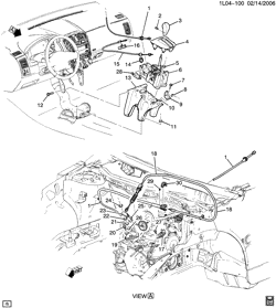 TRANSFER CASE Chevrolet Equinox 2005-2006 L SHIFT CONTROL/AUTOMATIC TRANSMISSION