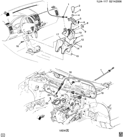 РАЗДАТОЧНАЯ КОРОБКА Chevrolet Equinox 2007-2009 L SHIFT CONTROL/AUTOMATIC TRANSMISSION (M09,M45)