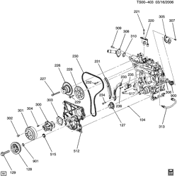 MOTOR 6 CILINDROS Saab 9-7X 2005-2005 T1 ENGINE ASM-4.2L L6 PART 3 COOLING RELATED, FRONT END DRIVE (LL8/4.2S)