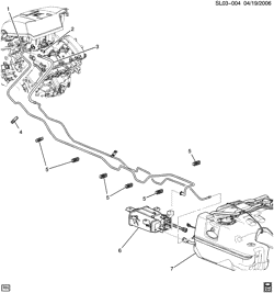 FUEL SYSTEM-EXHAUST-EMISSION SYSTEM Chevrolet Equinox 2008-2009 L FUEL SUPPLY SYSTEM (LY7/3.6-7)