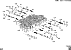 CAIXA TRANSFERÊNCIA Buick Enclave (2WD) 2013-2017 RV1 AUTOMATIC TRANSMISSION (M7V,M7X) 6T75 UPPER VALVE BODY