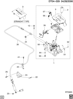 5-СКОРОСТНАЯ МЕХАНИЧЕСКАЯ КОРОБКА ПЕРЕДАЧ Chevrolet Aveo Hatchback (Canada and US) 2004-2007 T SHIFT CONTROL/AUTOMATIC TRANSMISSION (ML4)