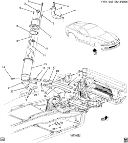 COOLING SYSTEM-GRILLE-OIL SYSTEM Chevrolet Corvette 2006-2008 Y87 ENGINE OIL TANK