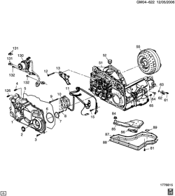 BRAKES Chevrolet Malibu 2008-2010 ZF AUTOMATIC TRANSMISSION (ME7) PART 1 (4T45-E) CASE & RELATED PARTS