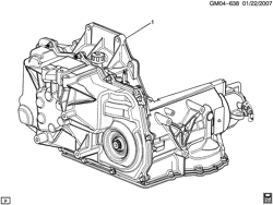 AUTOMATIC TRANSMISSION Chevrolet HHR 2006-2011 A AUTOMATIC TRANSMISSION ASSEMBLY (MN5)(4T45-E)