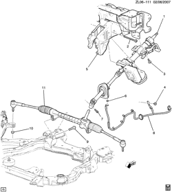 FRONT SUSPENSION-STEERING Chevrolet Captiva Sport 2009-2009 LF STEERING SYSTEM & RELATED PARTS (LE9/2.4V)