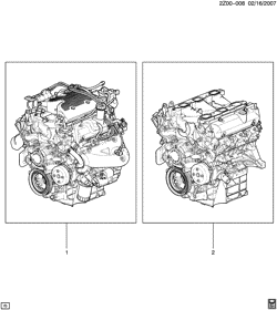 6-CYLINDER ENGINE Pontiac G6 2007-2008 Z ENGINE ASM & PARTIAL ENGINE (LZ4/3.5N)