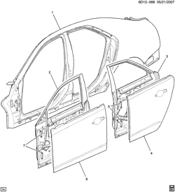 BODY MOLDINGS-SHEET METAL-REAR COMPARTMENT HARDWARE-ROOF HARDWARE Cadillac CTS Sedan 2009-2013 DM,DN,DR69 SHEET METAL/BODY PART 2-SIDE FRAME & DOORS