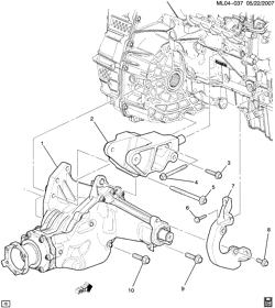 BRAKES Chevrolet Equinox 2008-2009 L TRANSFER CASE MOUNTING (MH4)