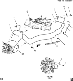 FUEL SYSTEM-EXHAUST-EMISSION SYSTEM Chevrolet HHR 2006-2007 A FUEL SUPPLY SYSTEM