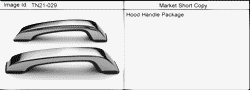 ACCESSORIES Hummer H3T - 43 Bodystyle 2006-2010 N1 APPEARANCE PKG/HOOD HANDLE