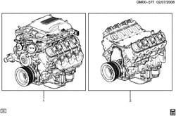 8-CYLINDER ENGINE Cadillac CTS Wagon 2011-2014 DN ENGINE ASM & PARTIAL ENGINE (LSA/6.2P)
