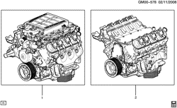 MOTOR 8 CILINDROS Chevrolet Corvette 2009-2010 Y87 ENGINE ASM & PARTIAL ENGINE (LS9/6.2R)