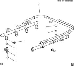 FUEL SYSTEM-EXHAUST-EMISSION SYSTEM Cadillac CTS Coupe 2011-2014 DN FUEL INJECTOR RAIL (LSA/6.2P)