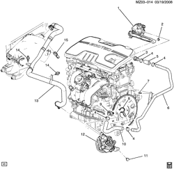 FUEL SYSTEM-EXHAUST-EMISSION SYSTEM Chevrolet Malibu 2011-2011 Z A.I.R. PUMP & RELATED PARTS (LE5/2.4-1, NU6)