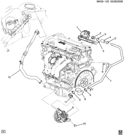FUEL SYSTEM-EXHAUST-EMISSION SYSTEM Chevrolet Cobalt 2009-2010 A AIR INJECTION PUMP & RELATED PARTS (LAP/2.2H, NU6)