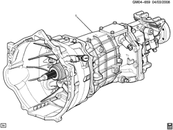 TRANSFER CASE Cadillac CTS Coupe 2011-2014 DN35-47-69 6-SPEED MANUAL TRANSMISSION PART 1 (MG9) ASM