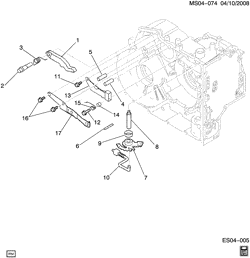 FREINS Chevrolet Chevy 2009-2012 S AUTOMATIC TRANSMISSION (ML4) PART 5. M/V LEVER & PARKING