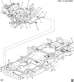 FUEL SYSTEM-EXHAUST-EMISSION SYSTEM Hummer H3 SUV - 06 Bodystyle (Left Hand Drive) 2009-2010 N1(43) FUEL SUPPLY SYSTEM (LLR/3.7E)