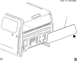 CAB AND BODY PARTS-WIPERS-MIRRORS-DOORS-TRIM-SEAT BELTS Hummer H3T - 43 Bodystyle 2009-2010 N1(43) WINDOWS/REAR