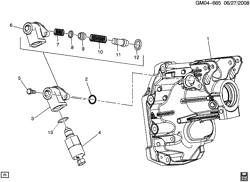FREINS Chevrolet Camaro Convertible 2011-2015 ES 6-SPEED MANUAL TRANSMISSION (M10) PART 7 REVERSE LOCKOUT