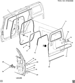 CAB AND BODY PARTS-WIPERS-MIRRORS-DOORS-TRIM-SEAT BELTS Hummer H3 SUV 2009-2010 N1(06) DOOR HARDWARE/SIDE FRONT PART 1