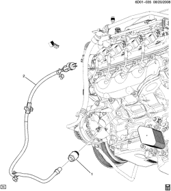 LUBRIFICAÇÃO - ARREFECIMENTO - GRADE DO RADIADOR Cadillac CTS Coupe 2011-2014 DN ENGINE BLOCK HEATER (LSA/6.2P, 110V HEATER K05)