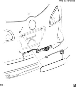 КРЕПЛЕНИЕ КУЗОВА-КОНДИЦИОНЕР-АУДИОСИСТЕМА Chevrolet Traverse (2WD) 2009-2017 RV1 CAMERA SYSTEM/REAR VIEW (BUICK W49, UVC)