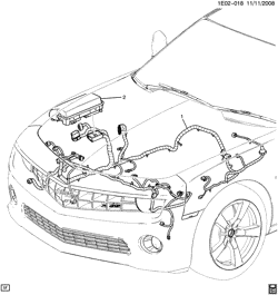 LÂMPADAS-ELÉTRICAS-IGNIÇÃO-GERADOR-MOTOR DE ARRANQUE Chevrolet Camaro Coupe 2010-2015 EE,EF,ES WIRING HARNESS/FRONT LAMPS
