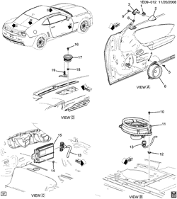 КРЕПЛЕНИЕ КУЗОВА-КОНДИЦИОНЕР-АУДИОСИСТЕМА Chevrolet Camaro Coupe 2010-2015 E37 AUDIO SYSTEM