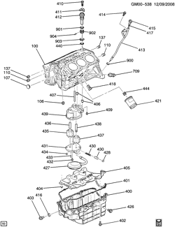 6-CYLINDER ENGINE Buick Century 2003-2004 W ENGINE ASM-3.1L V6 PART 4 OIL PUMP,OIL PAN & RELATED PARTS (LG8/3.1J)