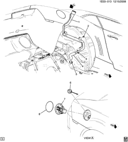 FUEL SYSTEM-EXHAUST-EMISSION SYSTEM Chevrolet Camaro Coupe 2010-2015 EE,EF,ES FUEL TANK FILLER PIPES & HOSES