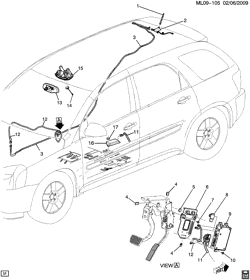 BODY MOUNTING-AIR CONDITIONING-AUDIO/ENTERTAINMENT Chevrolet Equinox 2009-2009 L COMMUNICATION SYSTEM ONSTAR(UE1)