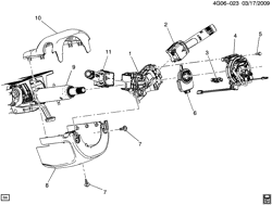 FRONT SUSPENSION-STEERING Buick LaCrosse/Allure 2010-2013 GM STEERING COLUMN PART 2 SWITCHES & COVERS (KEYLESS SWITCH BTM)