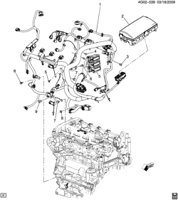СТАРТЕР-ГЕНЕРАТОР-СИСТЕМА ЗАЖИГАНИЯ-ЭЛЕКТРООБОРУДОВАНИЕ-ЛАМПЫ Chevrolet Impala (New Model) 2015-2017 GX,GY,GZ69 WIRING HARNESS/ENGINE (LFR/3.6N,LFX/3.6-3)