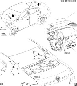 SUP. DE CARR. - AIR CLIM.- AUDIO/DIVERTISSEMENT Buick LaCrosse/Allure 2010-2010 G ANTENNE/AUDIO(U77)