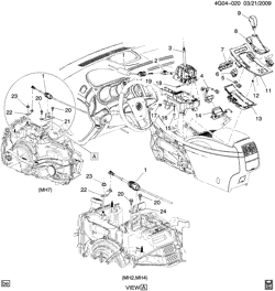 АВТОМАТИЧЕСКАЯ КОРОБКА ПЕРЕДАЧ Buick LaCrosse/Allure 2011-2013 GB,GM,GT SHIFT CONTROL/AUTOMATIC TRANSMISSION