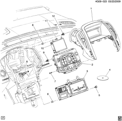 КРЕПЛЕНИЕ КУЗОВА-КОНДИЦИОНЕР-АУДИОСИСТЕМА Buick LaCrosse/Allure 2011-2012 GM,GT RADIO MOUNTING & DISPLAY(UYS)