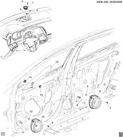 SUP. DE CARR. - AIR CLIM.- AUDIO/DIVERTISSEMENT Buick LaCrosse/Allure 2011-2016 GB,GM SYSTÈME AUDIO/HAUT-PARLEURS(U65)