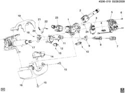FRONT SUSPENSION-STEERING Buick LaCrosse/Allure 2010-2013 GM STEERING COLUMN PART 2 SWITCHES & COVERS (EXC KEYLESS SWITCH BTM)