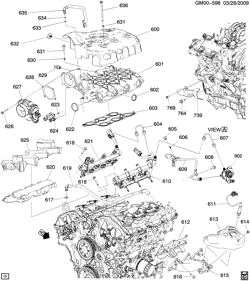 4-CYLINDER ENGINE Buick LaCrosse/Allure 2011-2011 GB,GM,GT ENGINE ASM-3.6L V6 PART 6 MANIFOLDS & RELATED PARTS (LLT/3.6V)
