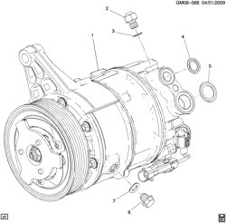 BODY MOUNTING-AIR CONDITIONING-AUDIO/ENTERTAINMENT Buick LaCrosse/Allure 2011-2011 GB,GM,GT A/C COMPRESSOR ASM (LLT/3.6V)