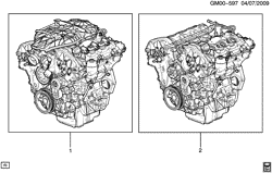 MOTOR 4 CILINDROS Cadillac CTS Sedan 2012-2013 DM,DR35-69 ENGINE ASM & PARTIAL ENGINE (LFW/3.0-5)